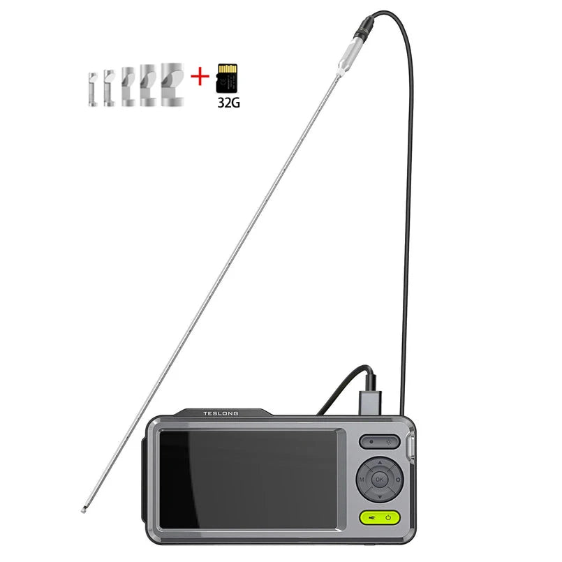 Teslong Rigid Borescopes with 5" Monitor, 26'' Rod Video Inspection Camera Hunting Bore Cam Cleaning-Fits .20 Caliber & Larger