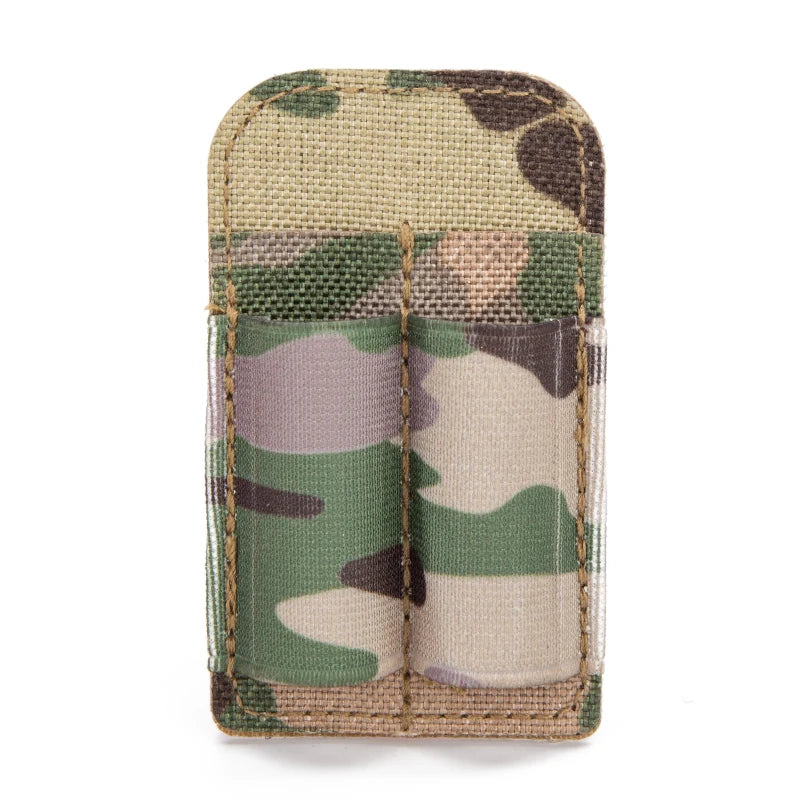 Tactical 2 Rounds Buttstock Ammo Pouch 7.62mm Bullet Magazine Hunting Accessories 2 Hole Ammo Shell Holder Shotgun Bullet Pouch