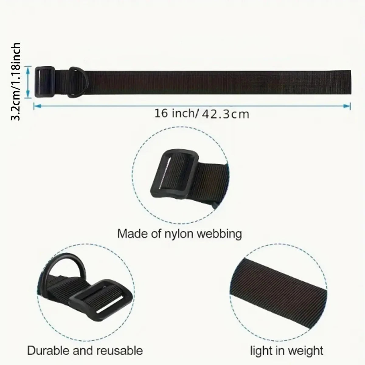 Outdoor Tactical Gun Sling Nylon Portable Binding Strap Multifunctional Single/double Point Gun Lanyard