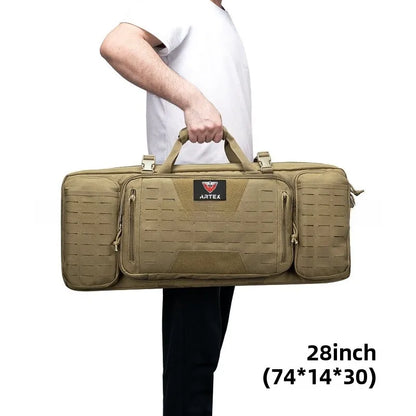 Tactical Gun Pack 1000D Double Layer MilitaryFans Wargame Hunting CS Rifle Packaging Storage Bag Outdoor Fishing Bag Case