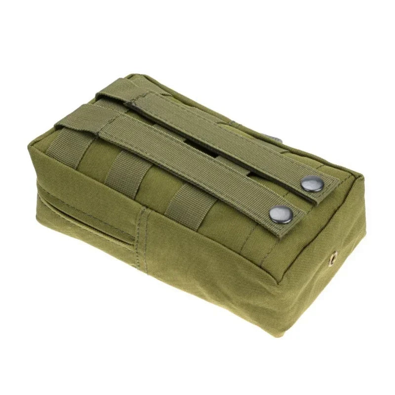 Outdoor Zipper Bag Tactical Molle Waist Bag Durable Belt Pouch Storage Fanny Pack for Hunting Backpack Tactical Vest Attachment