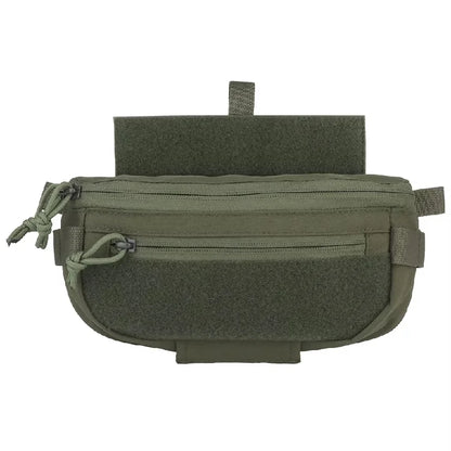 Tactical Drop Pouch Hanger Pouch Compact Abdominal Dangler Pack Quick Release Shoulder Bag Vest Plate Carrier Airsoft Gear