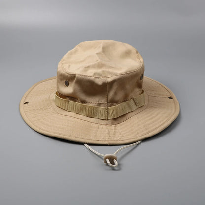 Camouflage Boonie Hat Tactical Bucket Hats Panama Summer Cap Hunting Hiking Outdoor Camo Sun Caps Men