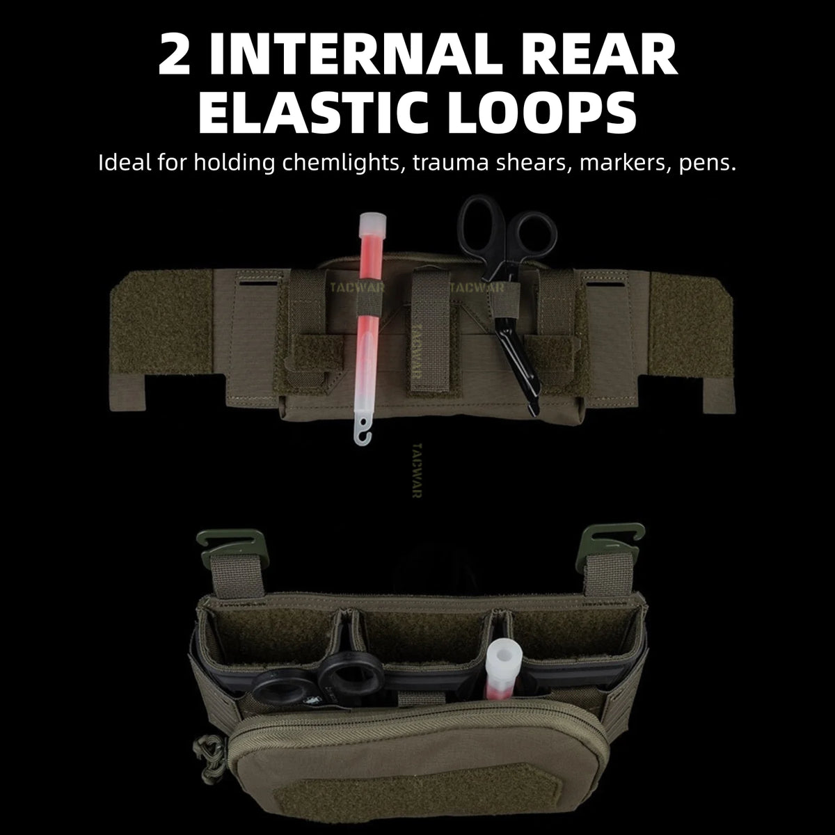 Multi-Caliber Triple Mag Pouch with 9mm Single Mag Pouch & Admin Pouch, Front Placard for K19/KZ/LV119/FCV5 Plate Carrier