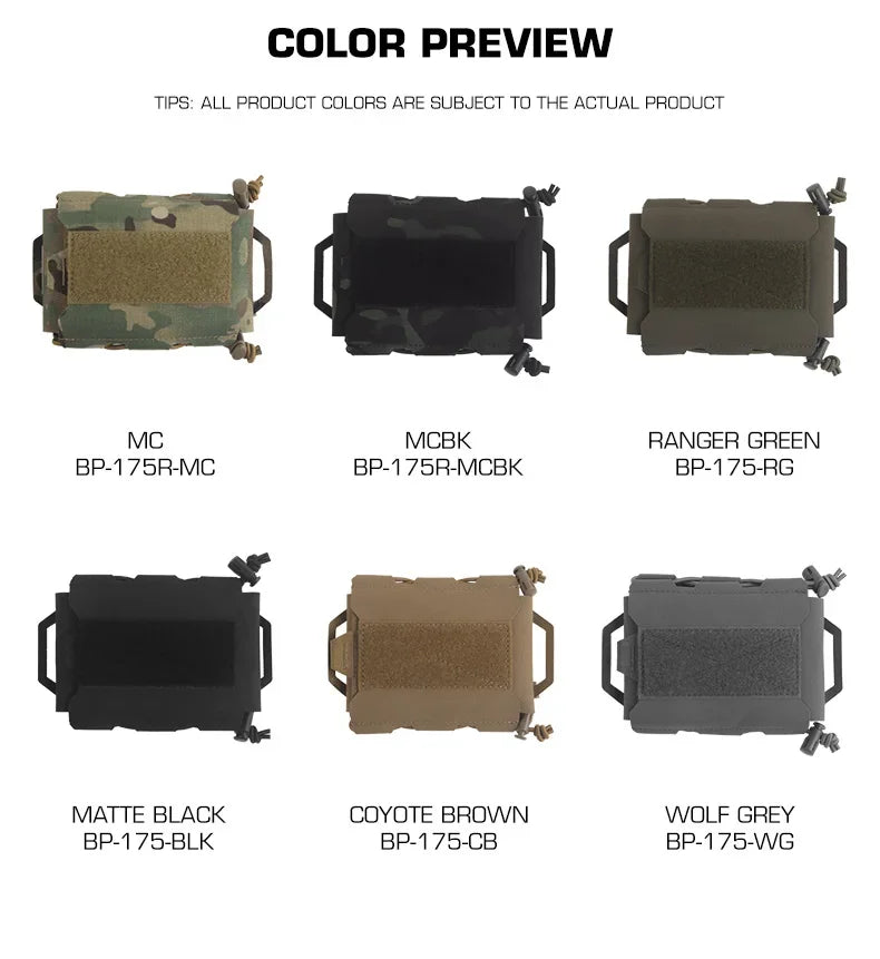Compact Trauma Pouch MOLLE Medical Bag Tactical First Aid Kit for Outdoor Hunting Camping Hiking Medical Pouch Survival Gear