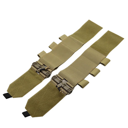 VULPO Tactical Removal Vest Quick Release Buckle Set Hunting FCSK Universal Molle Elastic Cummerbund Waist Cover Vest Gear