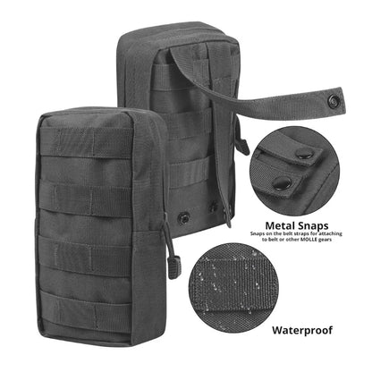 Outdoor Tactical Molle Waist Bag Oxford Storage Fanny Pack for Hunting Backpack Tactical Vest Attachment