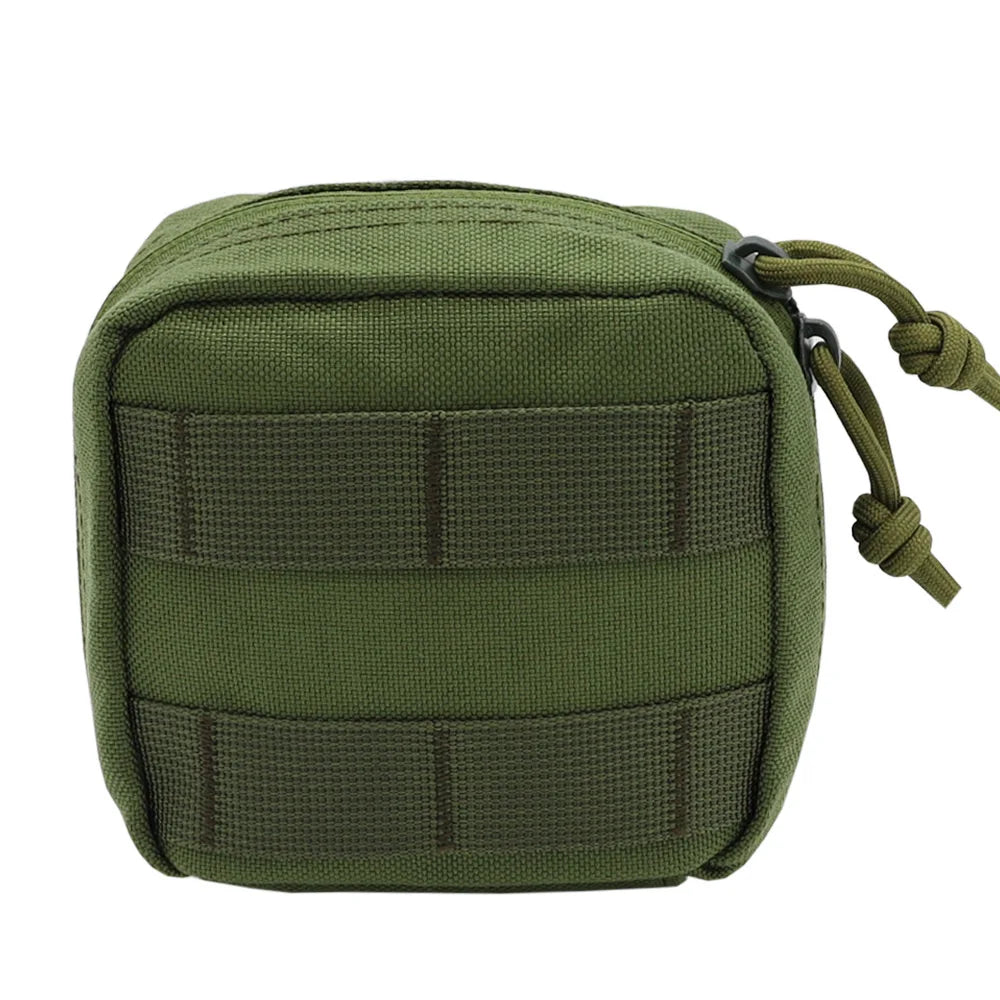 Fwoyonze Tactical Mini Multi-purpose MOLLE EDC Tool Pouch Knife Compass Flashlight Card Storage Bag Camping Micro Waist Bag