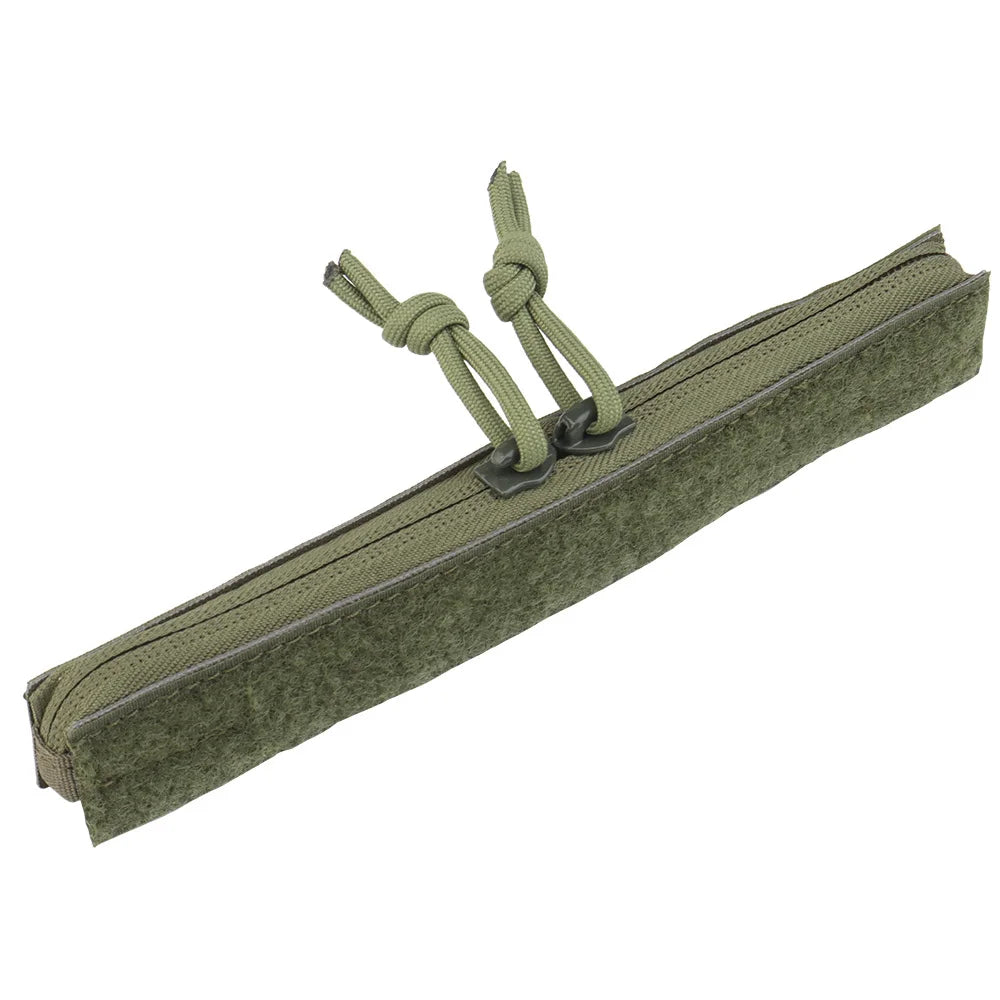 Tactical Admin Pocket Zipper Insert Hook And Loop Attachment Zip Closure For Admin Pouch Standard MBAV Crye AVS Plate Carrier