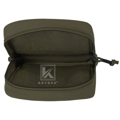 KRYDEX Tactical 7x8 Inch Admin Pouch MOLLE Utility Tool Pouch Modular Medic Bag for Vest Chest Rig Camping Outdoor Accessories