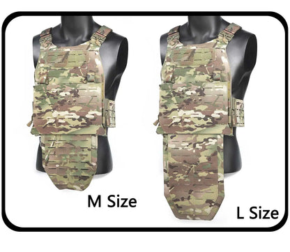 DMGear Tactical Pleated Airsoft Vest Crotch Groin Protection Hunting Gear Accessory Airsoft Men Molle Body Armor Bag Equipment