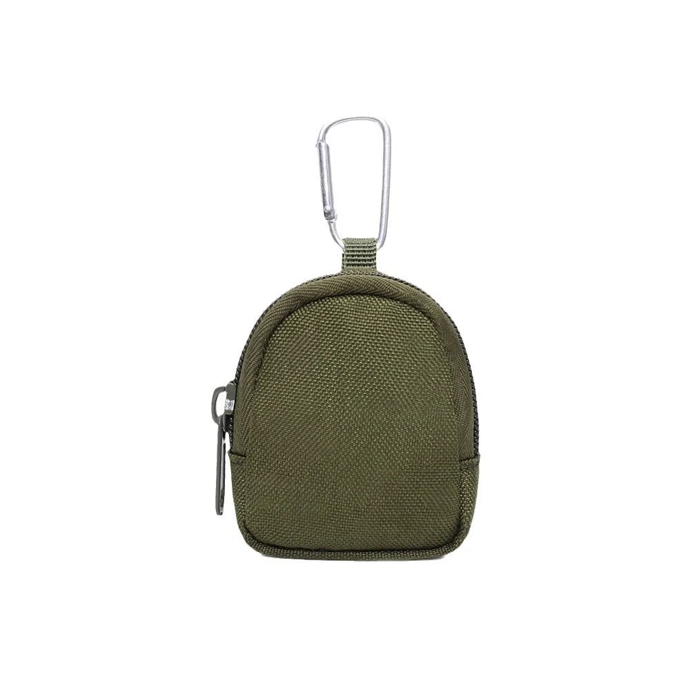 Outdoor Tactical EDC Pouch Key Wallet Holder Men Coin Earphone Pouch Bag Keychain Zipper Pocket Portable Key Bag
