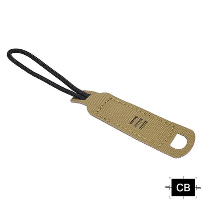 Tactical Zipper Pulls Hook and Loop Backpack Tab Handle Cord Molle 500D Nylon Laser Cut Hunting Bag Accessories