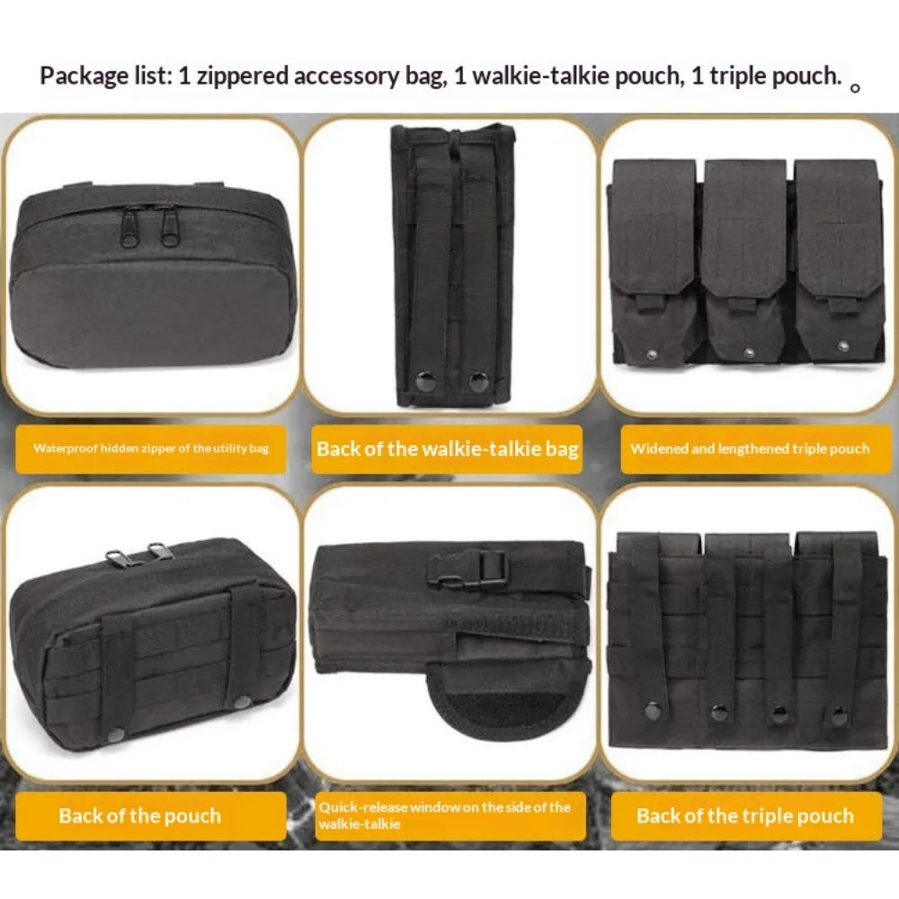 Kids Military Combat Vest Adjustable Tactical Airsoft Paintball Vest For Outdoor CS Game Cosplay Role Playing Children Costume