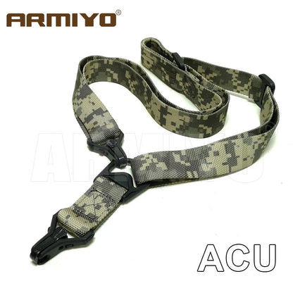 Armiyo Tactical Mission S2 S3 S4 Hunting Sling 2 Point Adjustable Shoulder Strap Belt Mount Carry Kettle Camera Scope Bag Box
