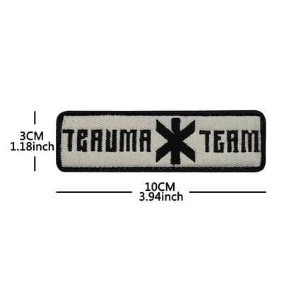 Trauma Team Embroidered Rescue Patches Arasaka Fabric Accessories Patches With Hook&Loop For Jacket Shoulder DIY Sew-on