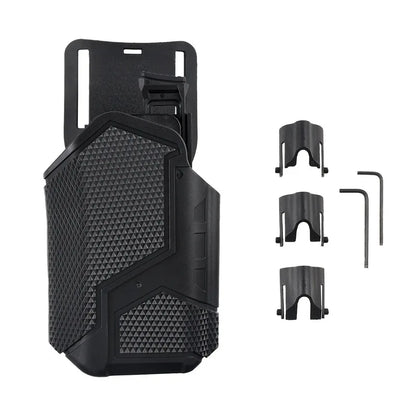 Tactical Quick Draw Holster Compatible X300 Flashlight MOLLE Waist Carry Multi-Functional Outdoor CS Game Prop