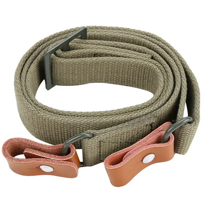 Original Gun Sling Airsoft Military Hunting Shooting Adjustable Leather Two Point Tactical AK Rifle Strap Outdoor Survival Belt