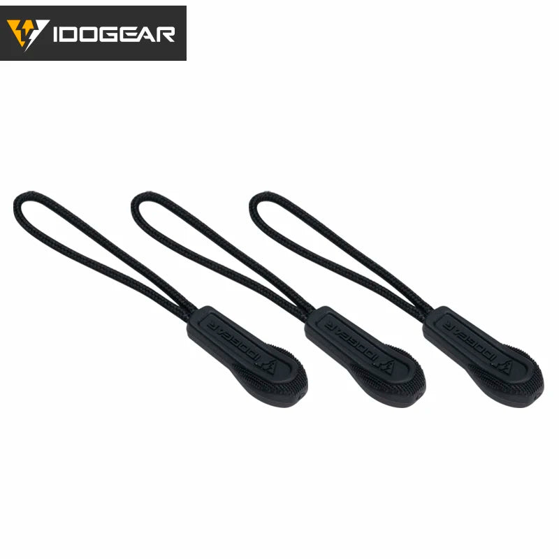 IDOGEAR Tactical Hook Handle Zipper Handle 3PCS Zipper Pull Drawstring 3952