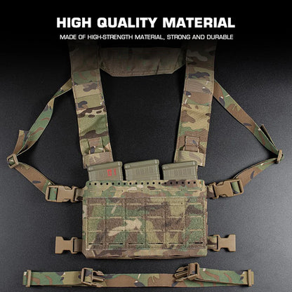 MK5 Chest Rig Molle SS MKV Micro Fight Chassis Placard 5.56 Triple Pouch Hunting Vest Plate Carrier