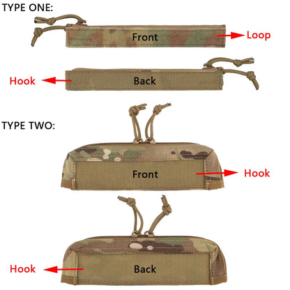 Tactical Admin Pocket Zipper Insert Hook And Loop Attachment Zip Closure For Admin Pouch Standard MBAV Crye AVS Plate Carrier