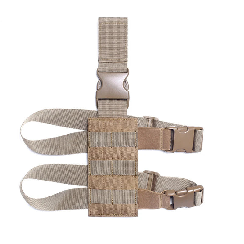 Multifunctional Adjustable Thigh Carry Modular Bag Molle Compatible Outdoor Sports Training Leg Mount Accessory Storage Pouch