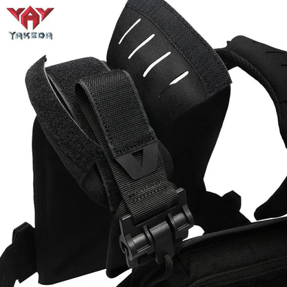 YAKEDA 6094 Plate Carrier Tactical Vest MOLLE Tactical Vest Outdoor Training Jacket 1000D Waterproof Wear Resistant