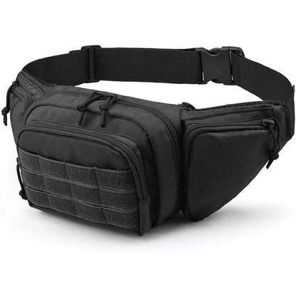 Men Waist Bag Belt Bumbag Waterproof Nylon Molle EDC Fanny Phone Pouch for Hunting Climbing Camping