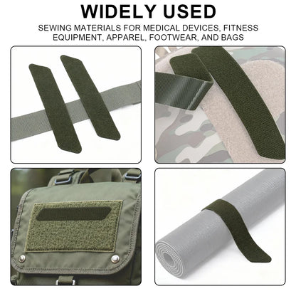 Tactical Hook & Loop Fastener Straps 4-Piece Set Heavy Duty Reusable Straps For Gear Binding Cable Organizing