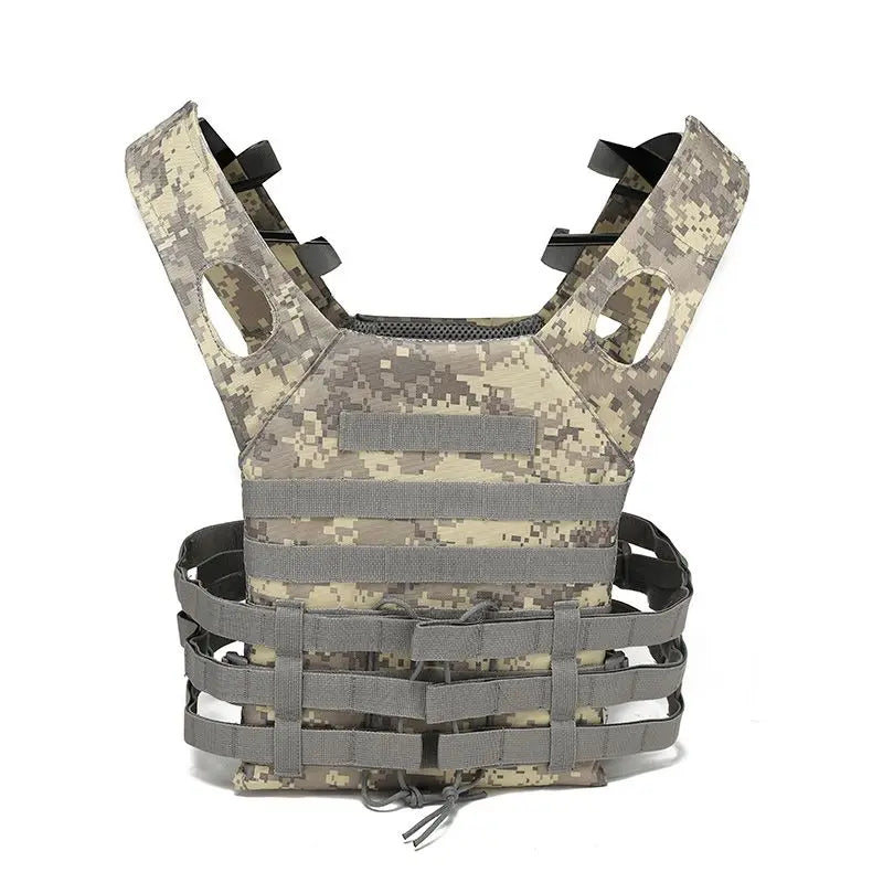 Nylon Tactical Vest Body Armor Hunting Carrier Airsoft Accessories CS Combat MOLLE Camo Military Army Vest for Outdoor Hunting
