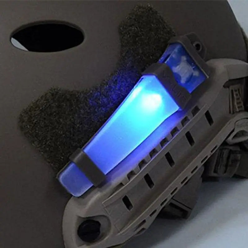 Tactical FMA Helmet with Safety Flashing IR Strobe Light, Waterproof for Outdoor Survival, Hiking Identification Lamp