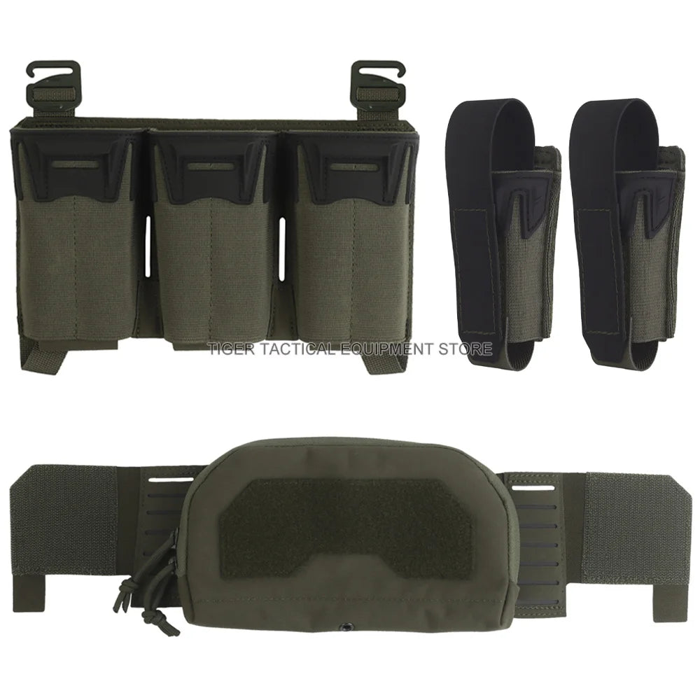 Tactical Multi-caliber Mag Pouch Placard 2nd Layer Admin Pouch Set MOLLE Quick Pull Airsoft Hunting Plate Carrier Front Panel