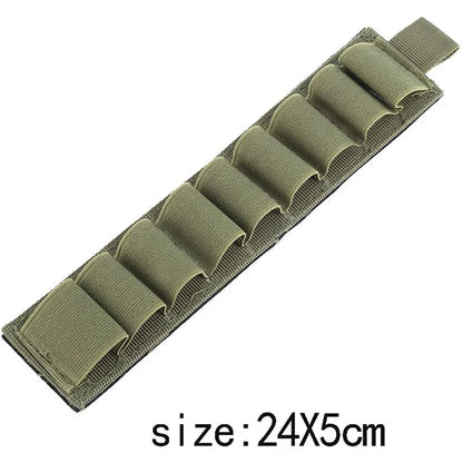 Tactical 6/9 Rounds Mag Pouch 12/20GA Cartridge Shotgun Shell Holder Magic Hook&Loop Rifle Bullet Cartridge Holder