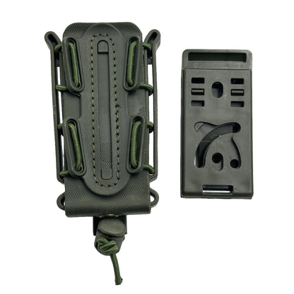 Hunting 9mm Magazine Pouch Molle Scorpion Fast Mag Quick Release AR15 Mag Holster Case Box with Molle Waist Belt Clip