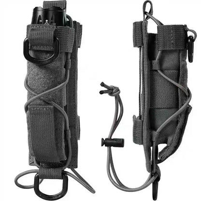 ONETIGRIS Flashlight Holster Molle Flashlight Holder for Belt Tactical Pouch Torch Linear Hand Tool Horizontal Carrying