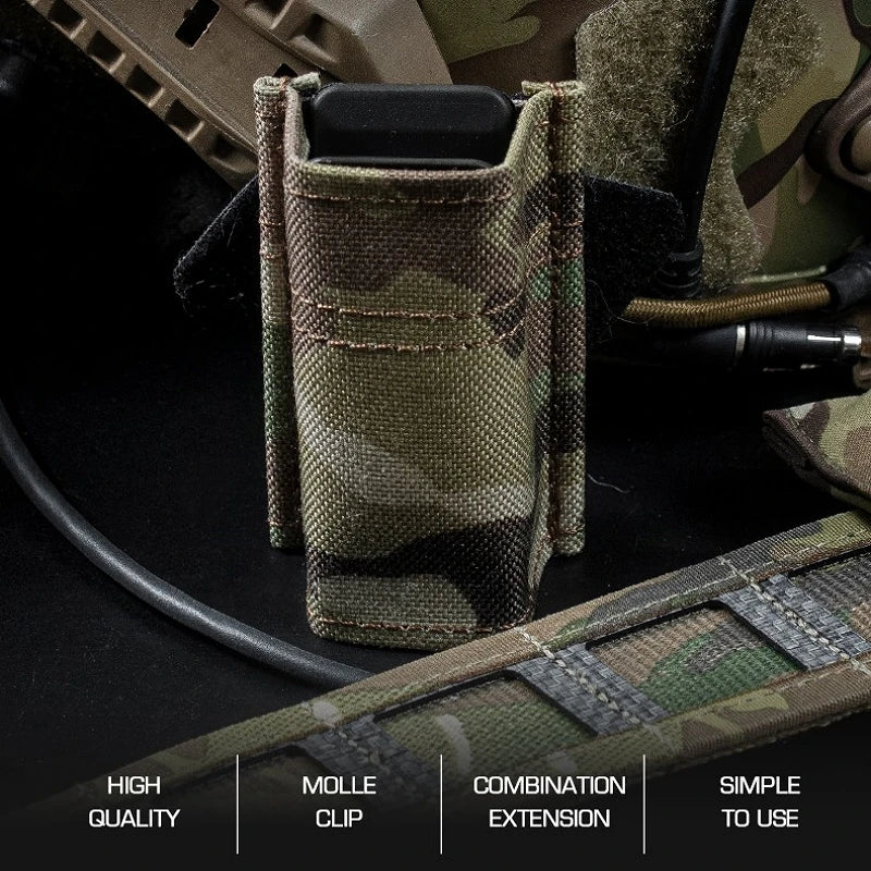 Molle Magazine Pouch for 1911 9mm Universal Mag Bag Single Airsoft Fast Mag Holster Hunting Accessories
