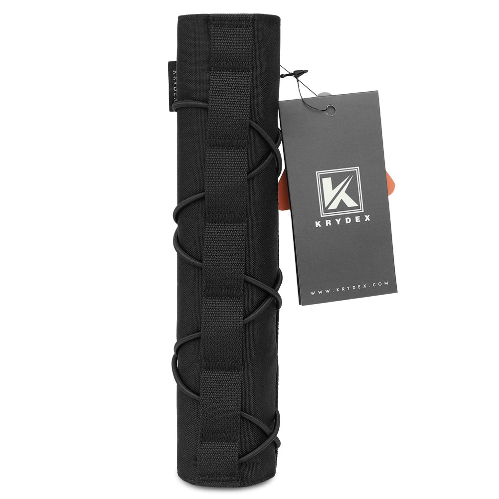 KRYDEX Tactical 22cm Suppressor Protective Cover Case Muffler Shield Sleeve Cover Shooting Hunting Camouflage Purpose