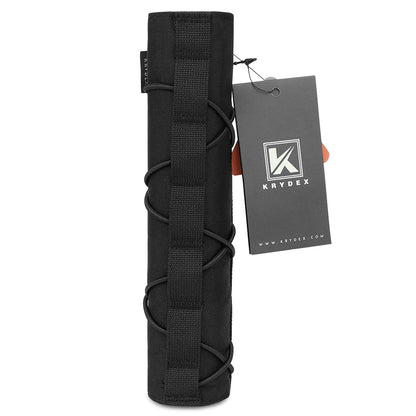 KRYDEX Tactical 22cm Suppressor Protective Cover Case Muffler Shield Sleeve Cover Shooting Hunting Camouflage Purpose