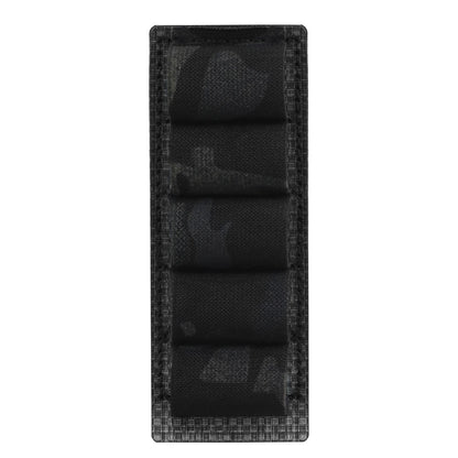 Tactical Elastic 5 Gauge Shell Holder MOLLE Shotshell Hanging Panel Magazine Pouch Paintball Airsoft Hunting Gear