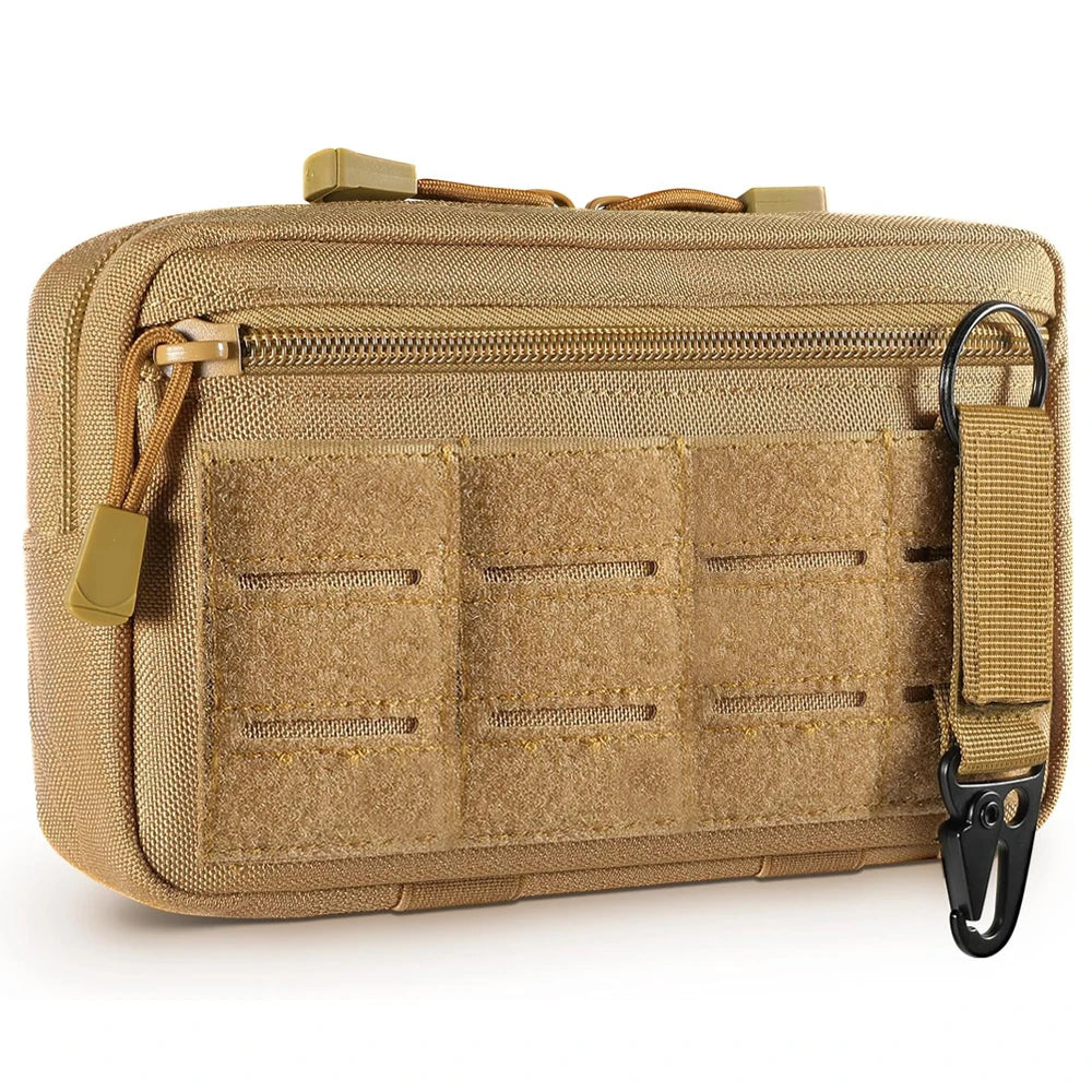 Molle Admin Pouch Utility EDC Tool Pouch Hunting Bag Horizontal Modular Pouch Chest Waist Pack EMT Orgaznier Bag for Outdoors