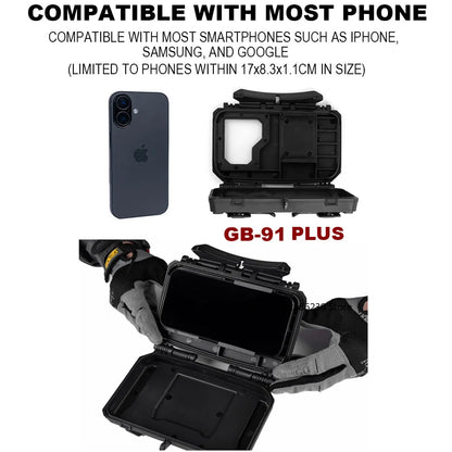 MOLLE  Tactical Phone Case 2th Gen Universal Phone Holder Pouch for Map Navigation Airsoft Hunting Vest Plate Carrier Accessory