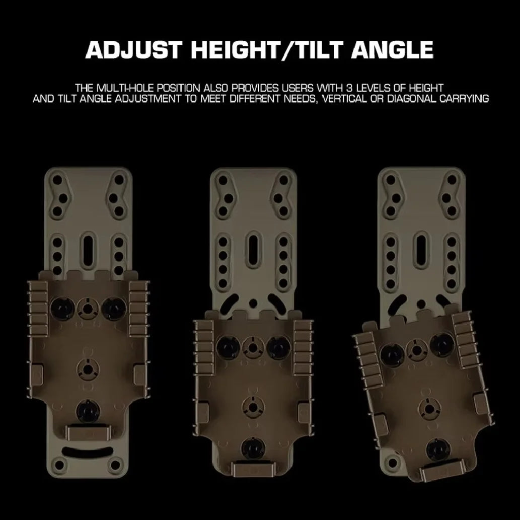 Metal Modular Holster Adapter 2.0 Multi-hole Position Adjustment QLS Platform Hunting Combat Airsoft Holster Adapter Accessories