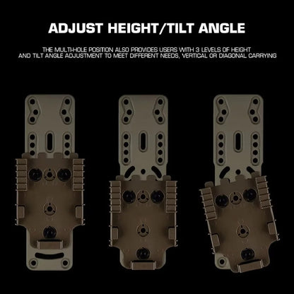Metal Modular Holster Adapter 2.0 Multi-hole Position Adjustment QLS Platform Hunting Combat Airsoft Holster Adapter Accessories