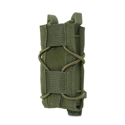Tactical Magazine Pouch 9MM Pistol Single Mag Bag Molle Flashlight Pouches Torch Holder Hunting Knife Holster Shooting Airsoft