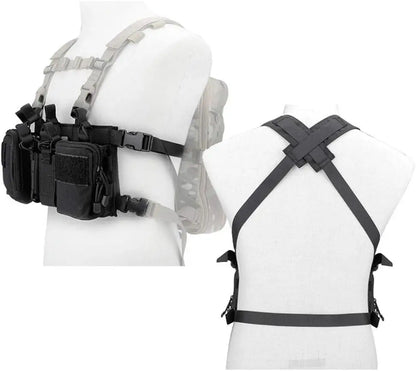 Outdoor Sports Airsoft Gear Combat Assault Molle Vest Accessory Pouch Bag Carrier Tactical Camouflage Chest Rig