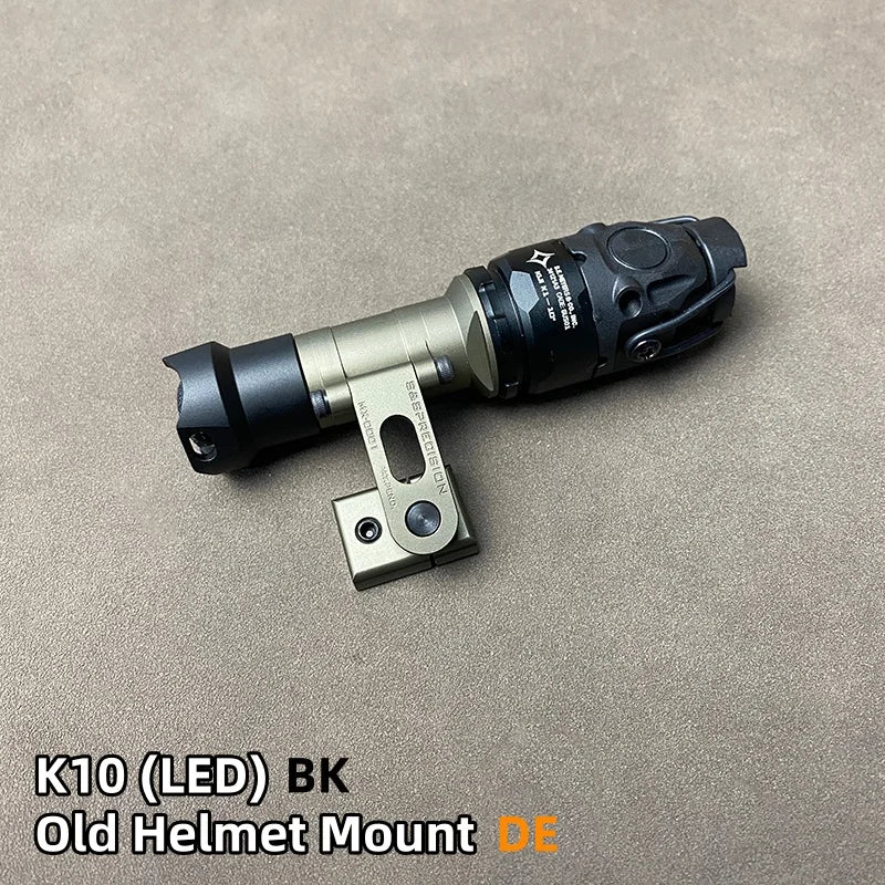 SOTAC Tactical SS MAX Helmet Light Mount with M300V M300B SF Flashlight for Helmet Rail