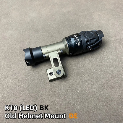SOTAC Tactical SS MAX Helmet Light Mount with M300V M300B SF Flashlight for Helmet Rail