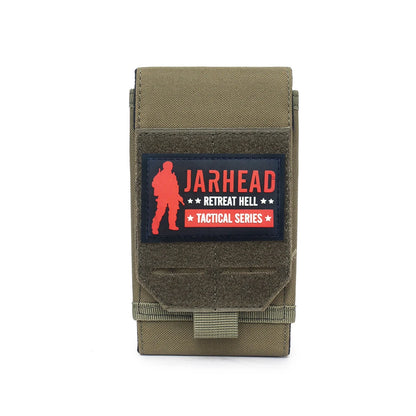 Tactical Laser Phone Pouch With Patche Molle Waist Pack Universal Accessories Pack EDC Hiking Hunting Camping Phone Bag