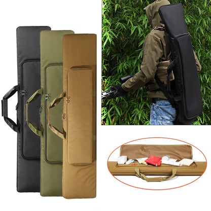 100/120cm Gun Bag Tactical Rifle Case Airsoft Carbines Lunettes Backpack Tactical Soft Pocket Outdoor Carry Bag Hunting Backpack