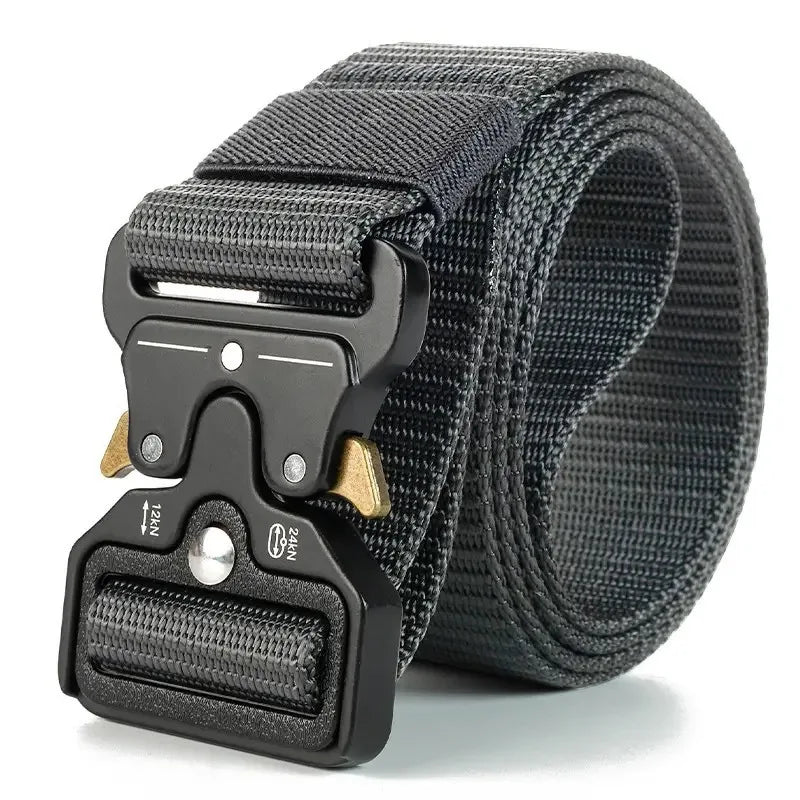 Quick Release Tactical Belt Outdoor Nylon Webbing Belt Men Military Waist Belt for Work Pants Training